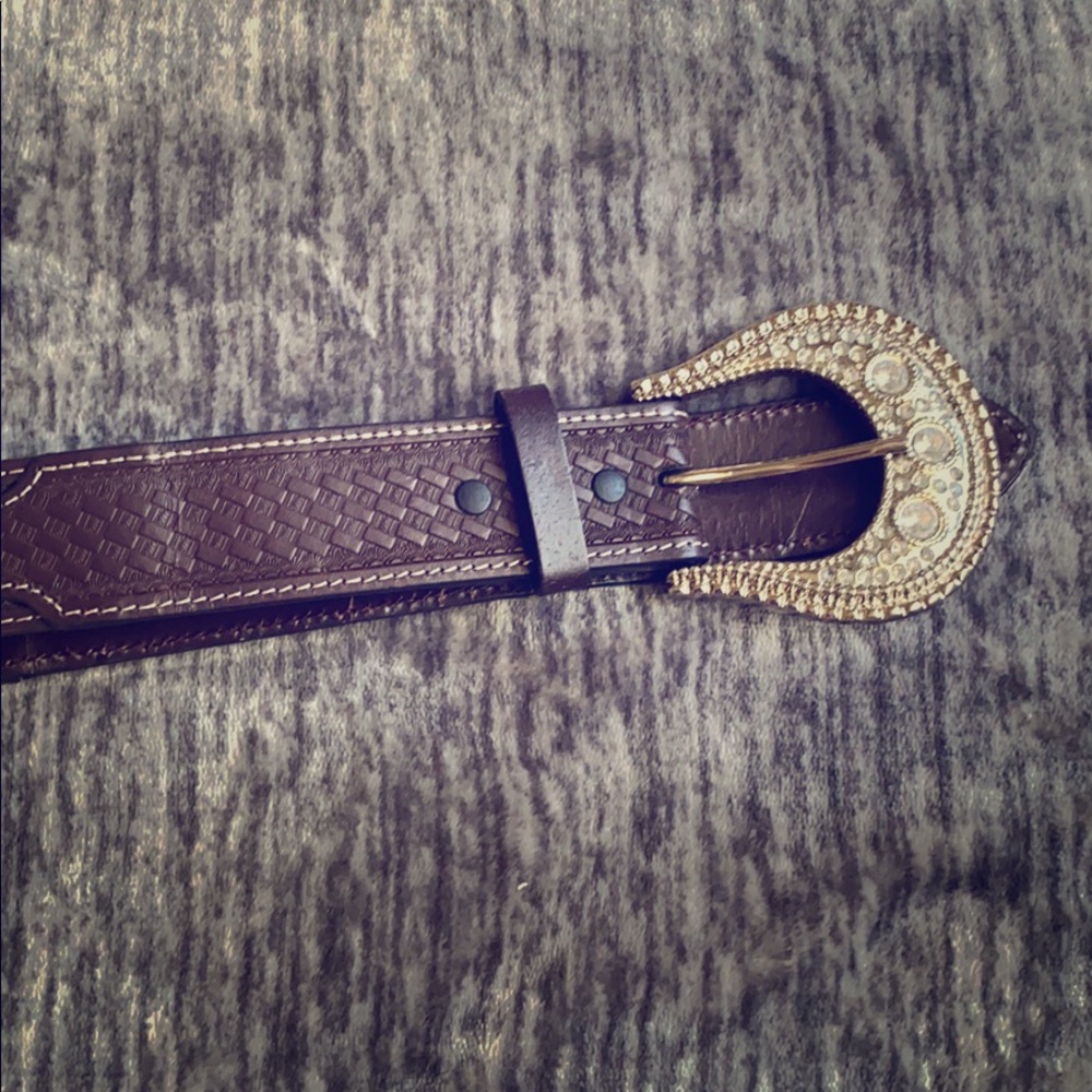 Junior Leather Western Bear Size M